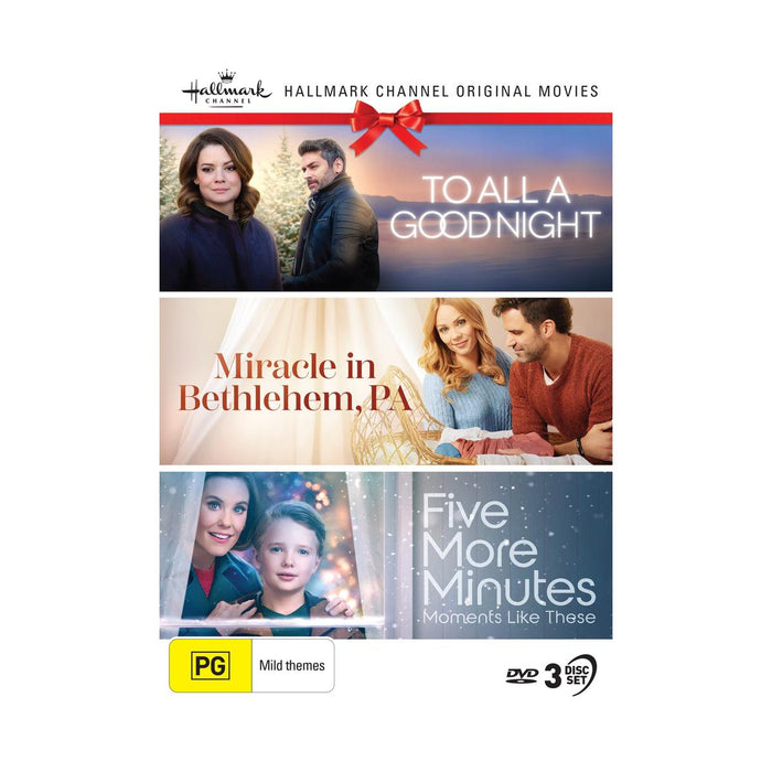 Hallmark Christmas 3 Film Collection (To All A Good Night / Miracle In Bethlehem, PA / Five More Minutes: Moments Like These) [DVD]