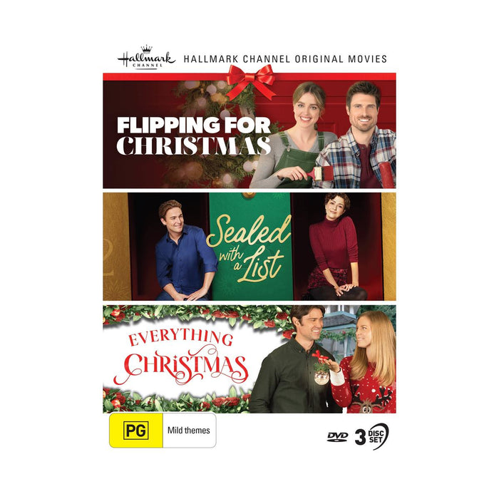 Hallmark Christmas 3 Film Collection (Flipping For Christmas / Sealed With A List / Everything Christmas) [DVD]