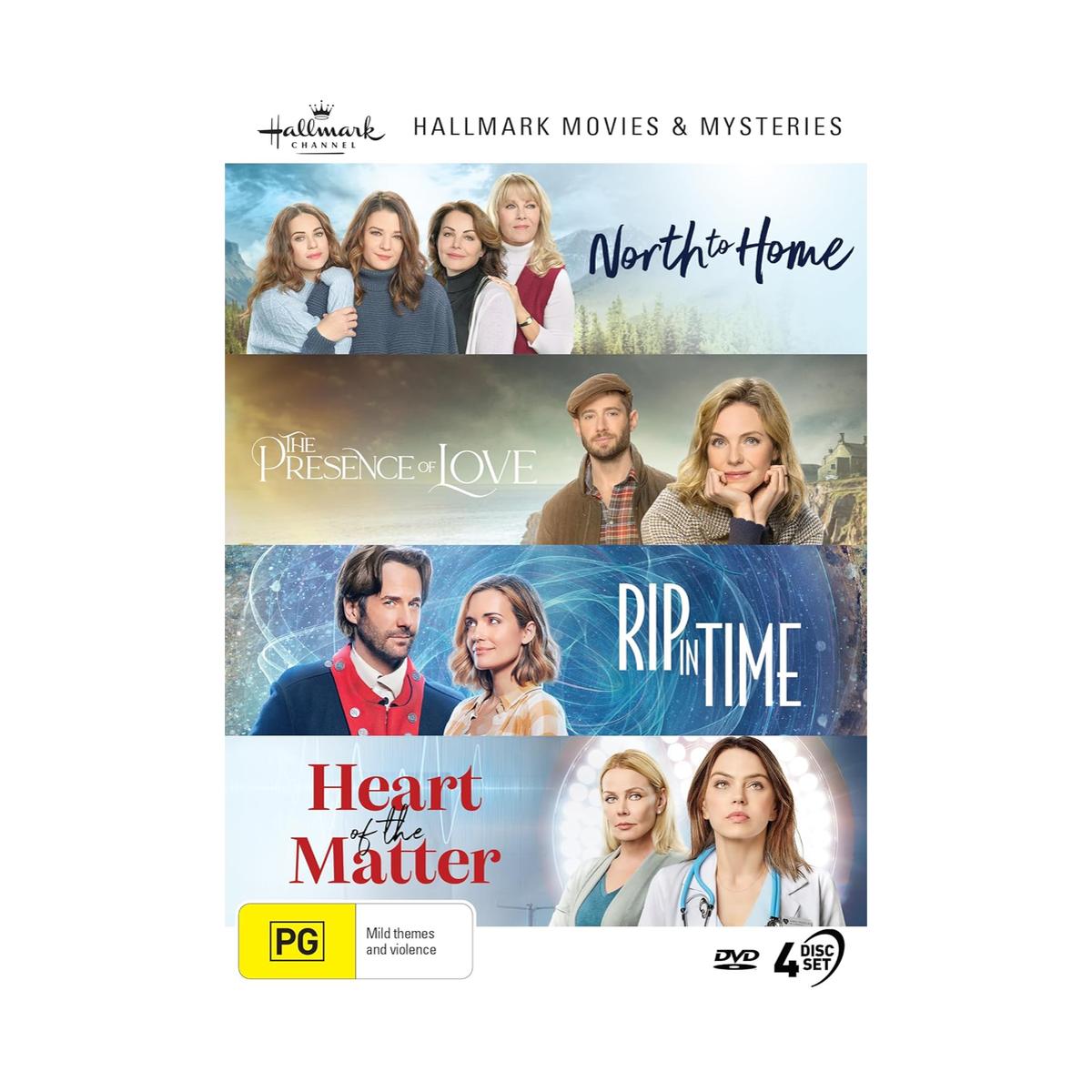 Hallmark Mystery 4 Film Collection (North to Home / The Presence of Love / Rip in Time / Heart of the Matter) [DVD]