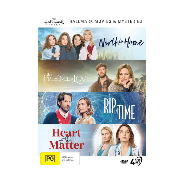 Hallmark Mystery 4 Film Collection (North to Home / The Presence of Love / Rip in Time / Heart of the Matter) [DVD]