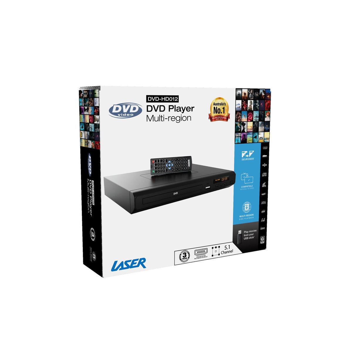 Laser Multi-Region DVD Player with HDMI & USB