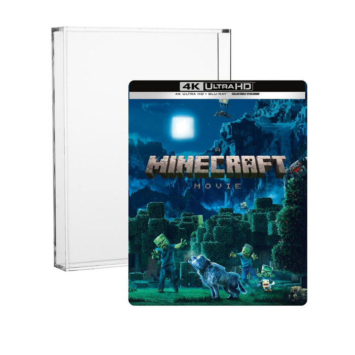 A Minecraft Movie (Night Scene Limited Edition) (Steelbook + Acrylic Protector Case Bundle) [4K Ultra HD + Blu-ray]