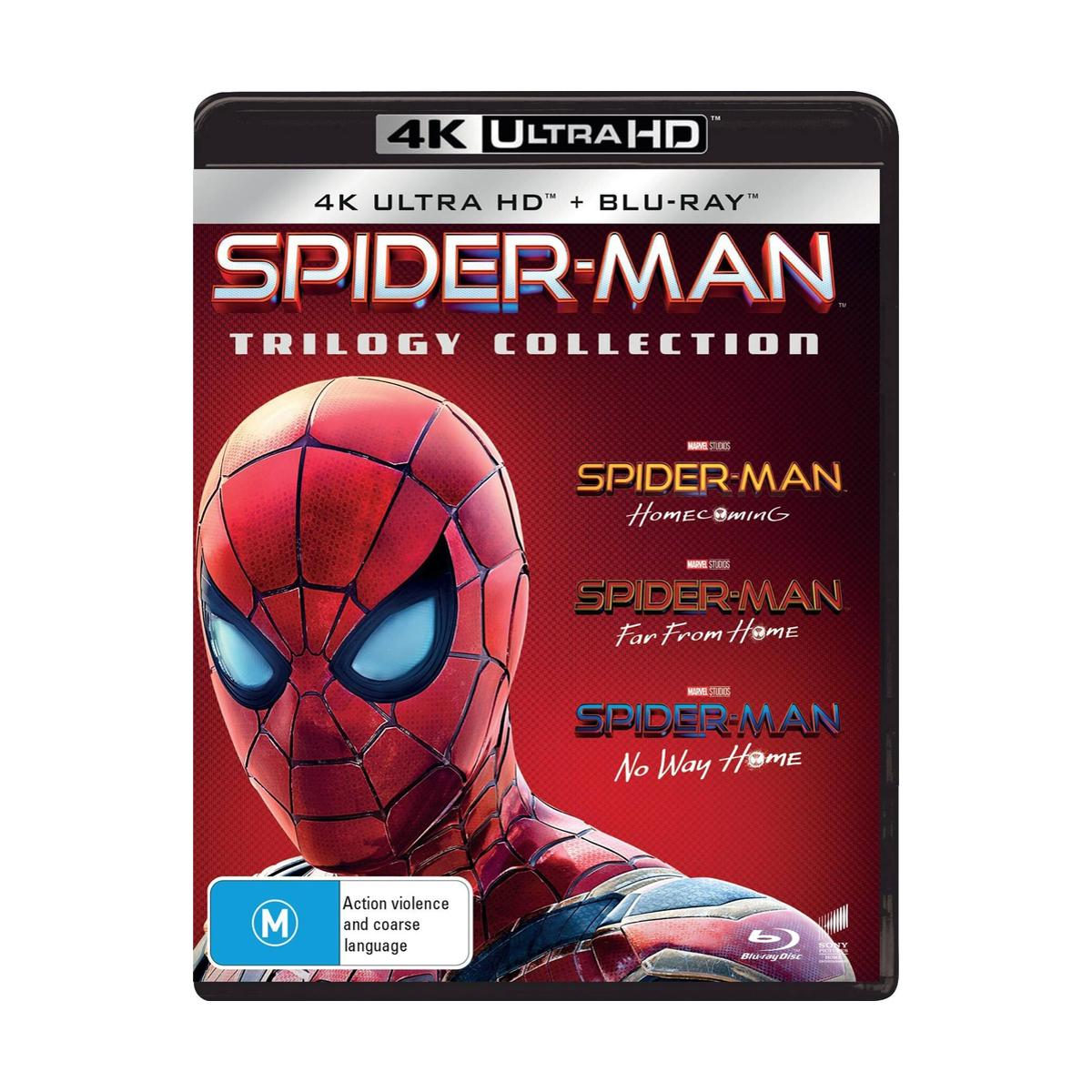 Spider-man - 3 Film Collection (Homecoming/Far From Home/No Way Home) [4K Ultra HD + Blu-ray]
