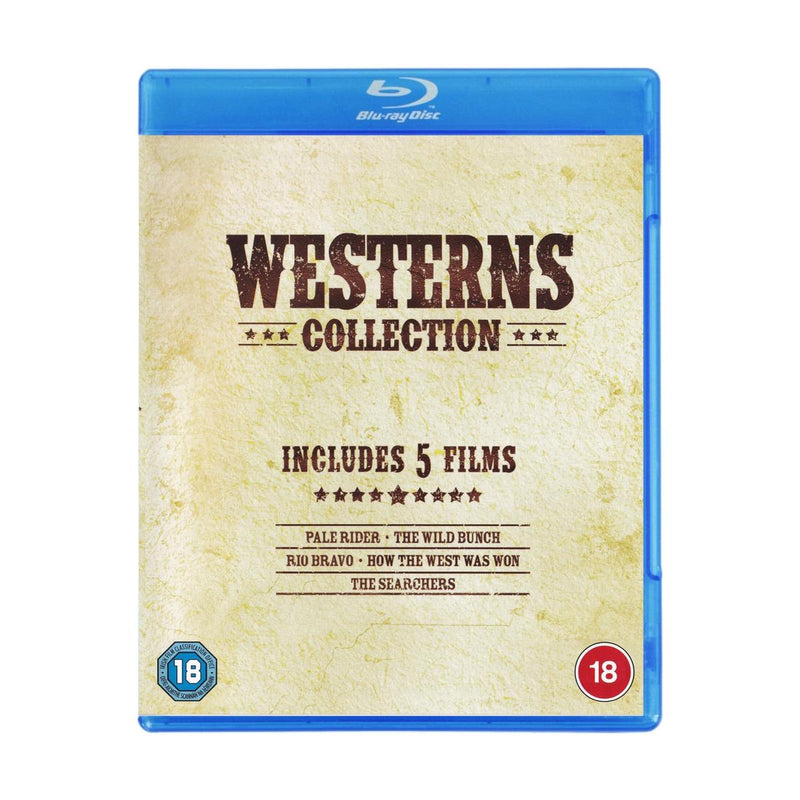 Westerns 5 Film Collection (The Searchers / Pale Rider / The Wild Bunch / Rio Bravo / How The West Was Won) [Blu-ray]